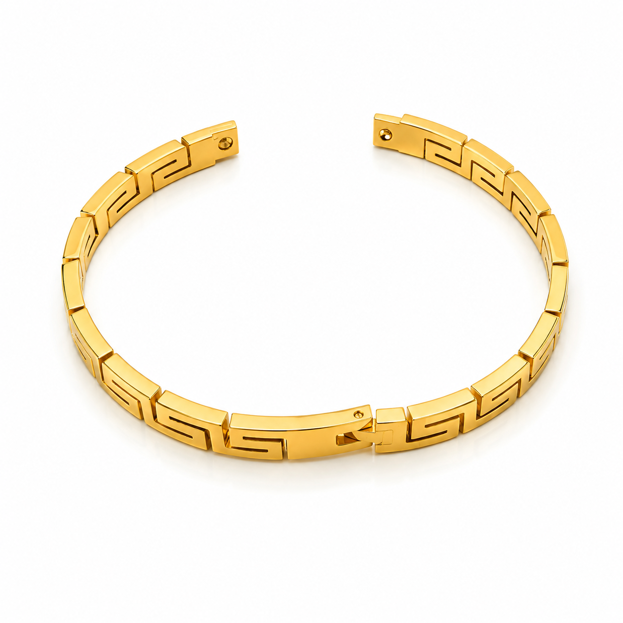 Greek Key Gold Bracelet