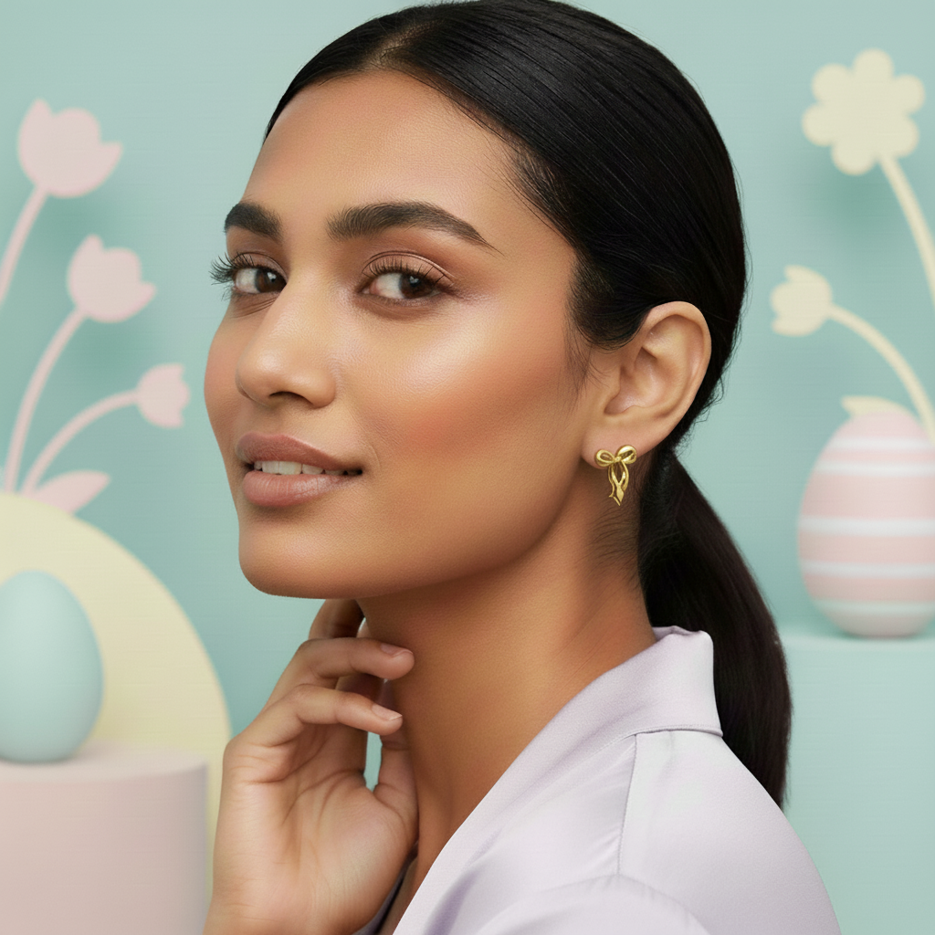 Aurora Bow Stud Earrings
