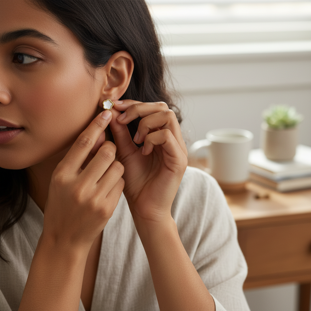 Homiblend Celestia PearlBloom Studs