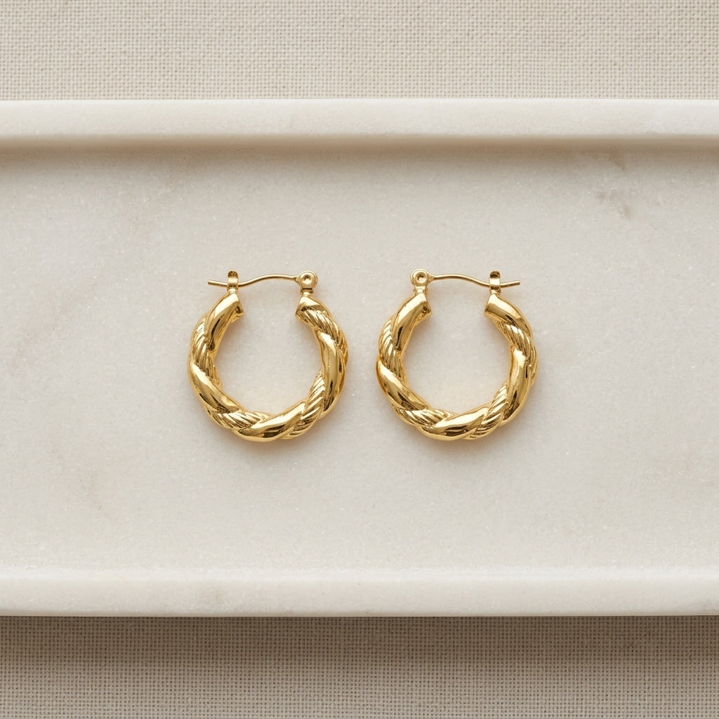Elegant Premium Gold Hoop Earrings