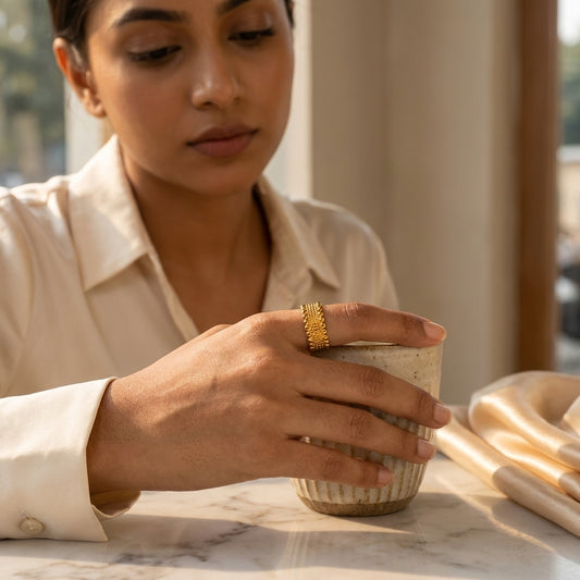Aurelia Love Crown Gold Ring