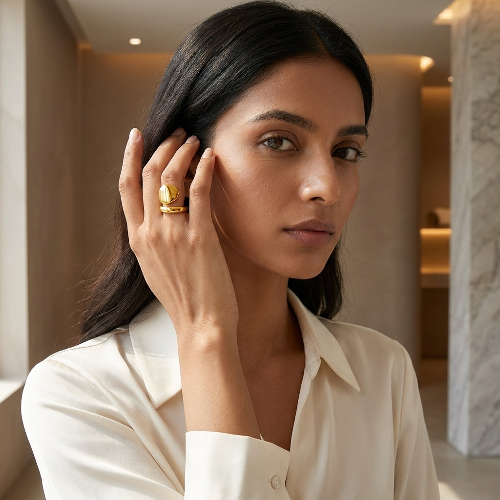 Aurevia Serpent Gold Ring