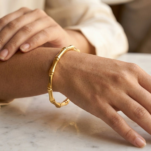 Luxe Bamboo Lock Bracelet