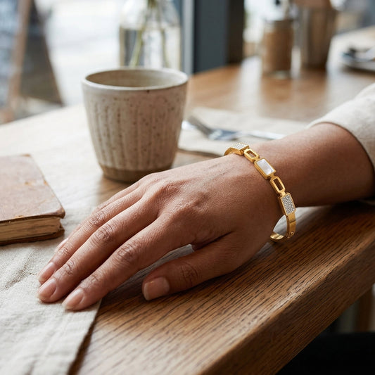 Celestique Pearl Gold Bracelet