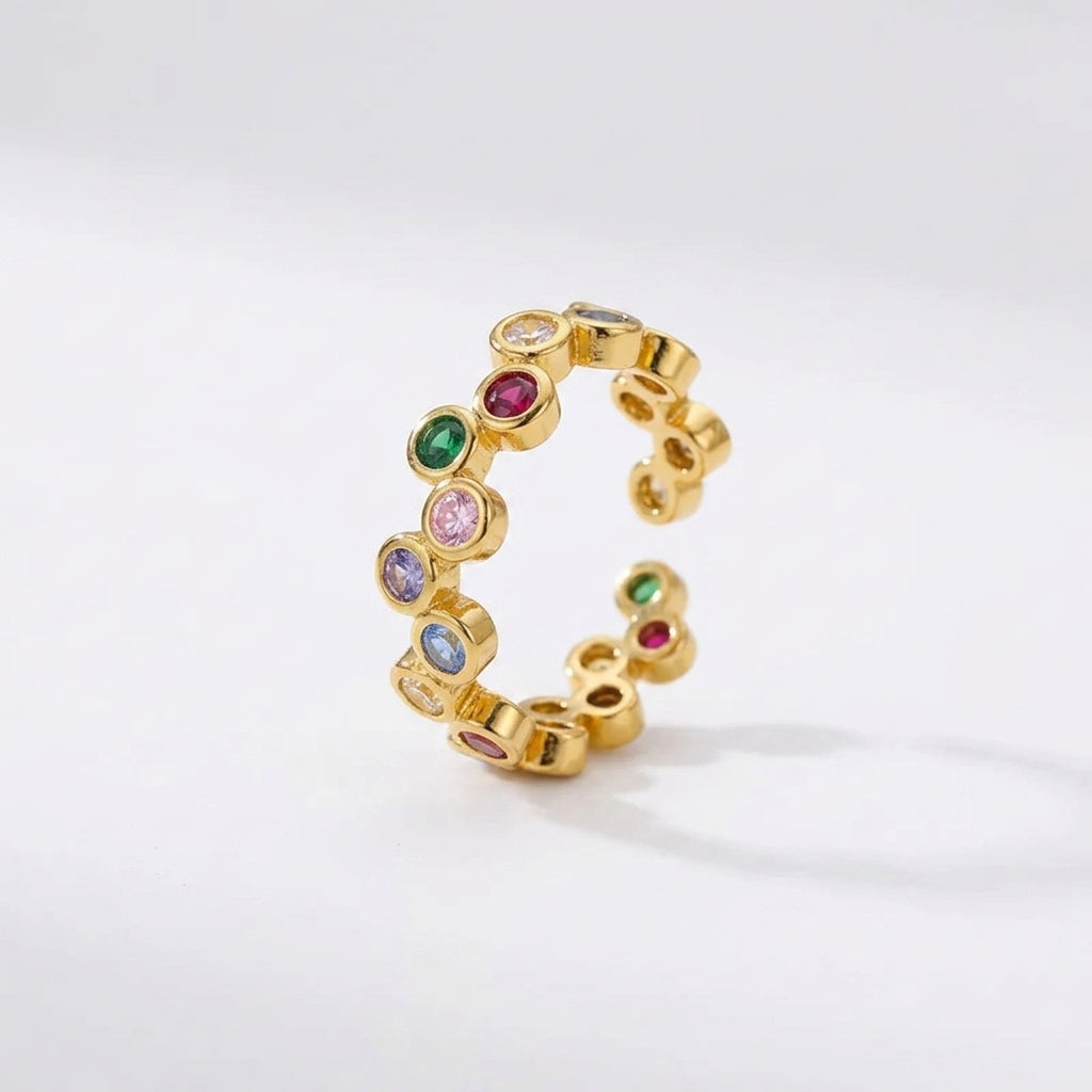 Rainbow Crystal Ring