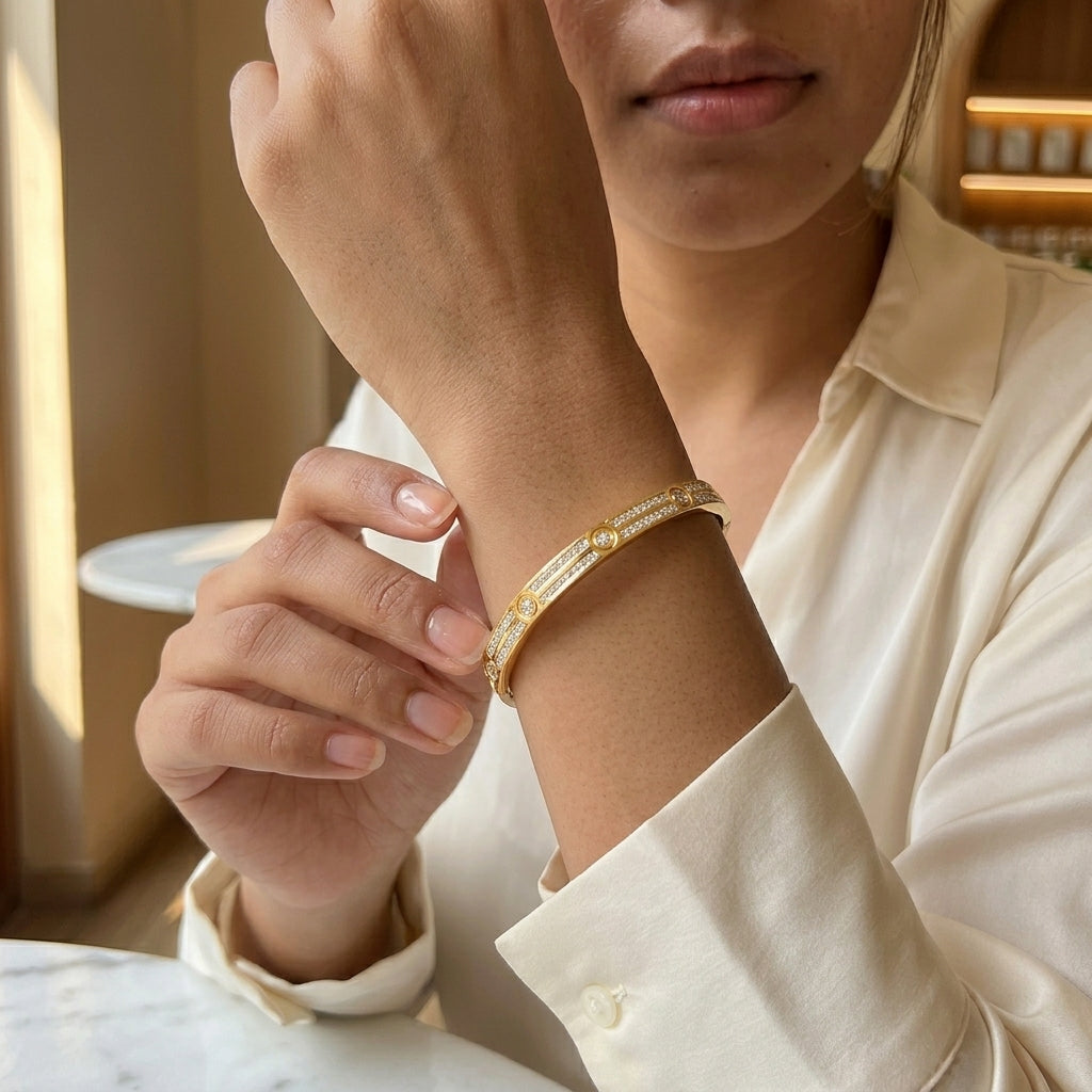 Celestial Diamond Line Bracelet