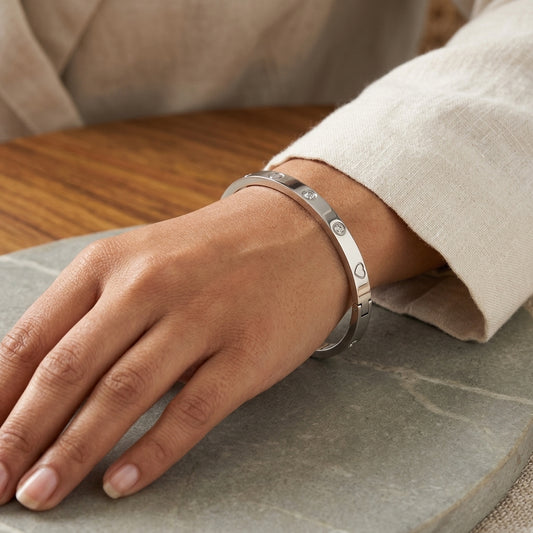 Silver Heart Bracelet