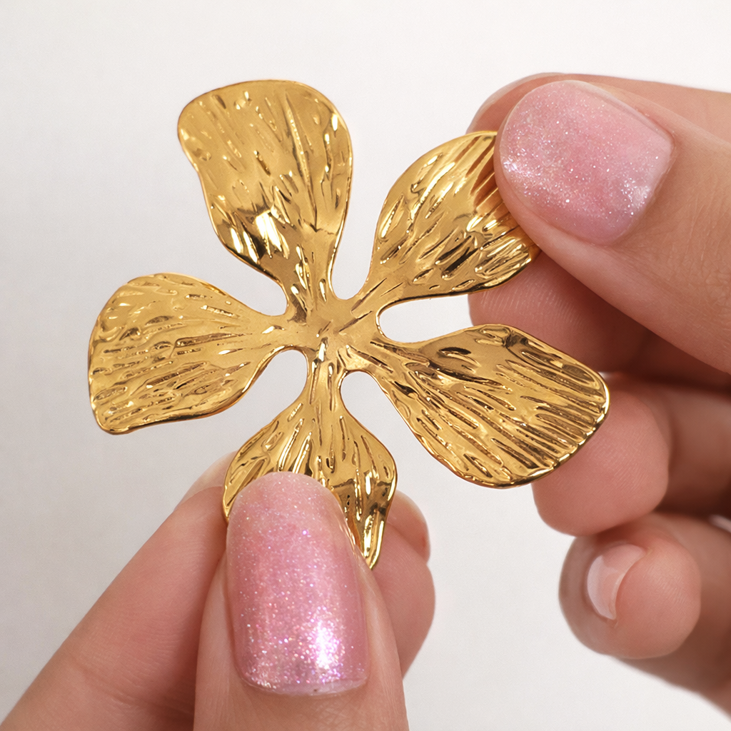 Aurielle Bloom Gold Stud Earrings