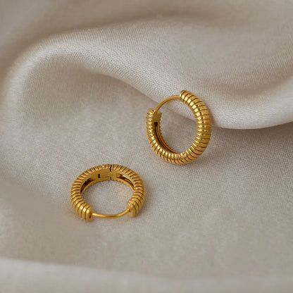 Aurelia Linear Luxe Hoops