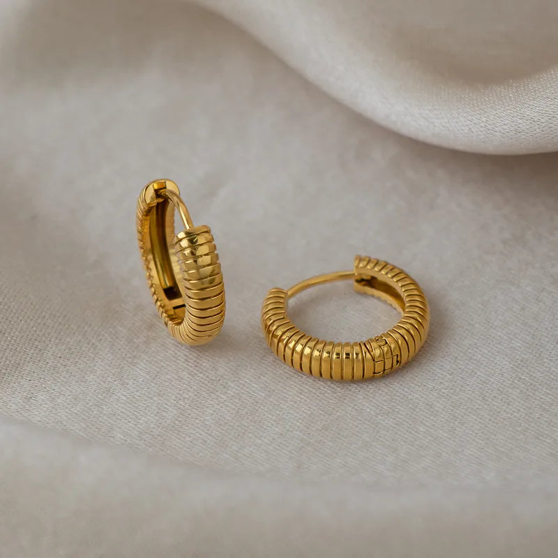 Aurelia Linear Luxe Hoops
