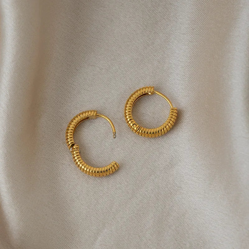 Aurelia Linear Luxe Hoops