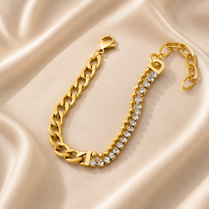 Crystal Cuban Link Bracelet