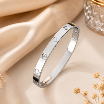 Silver Heart Bracelet