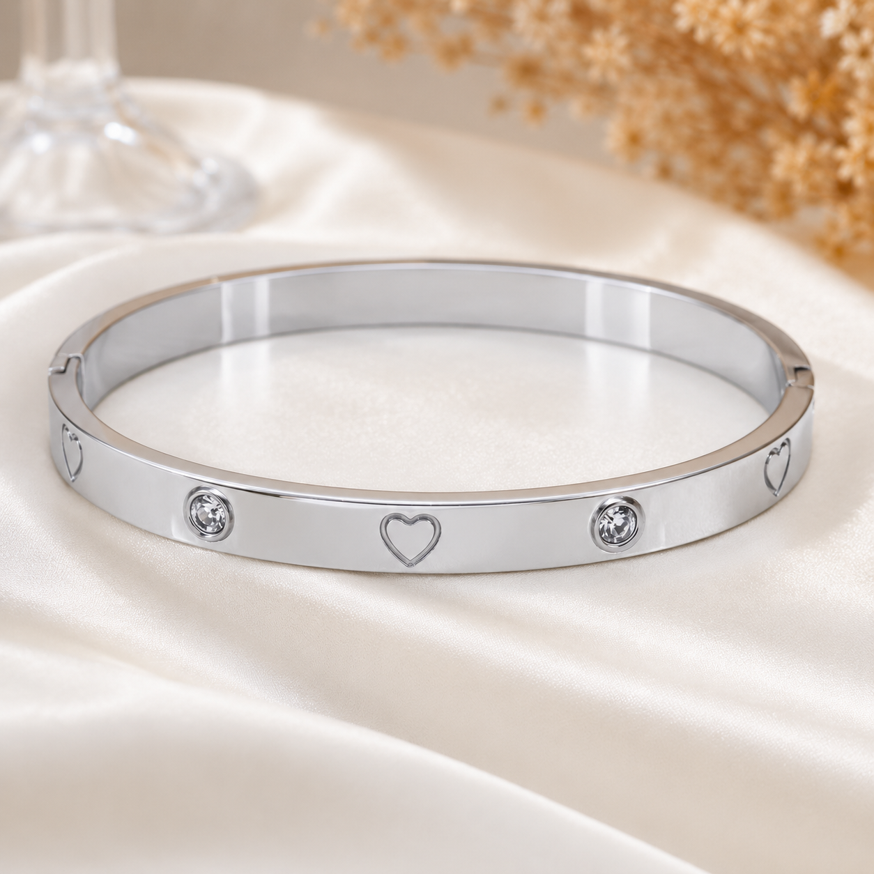 Silver Heart Bracelet