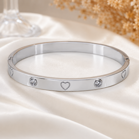 Silver Heart Bracelet