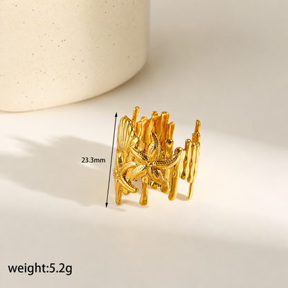 Marina Star Gold Ring