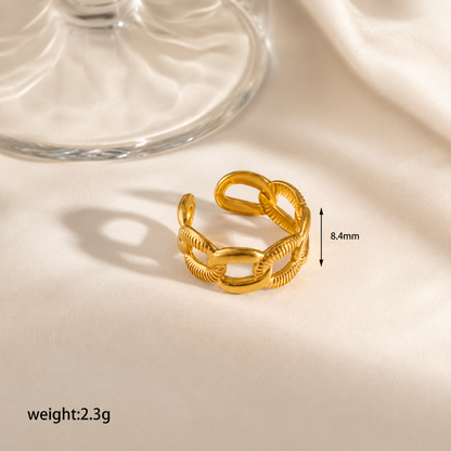 Aurevo Link Gold Ring