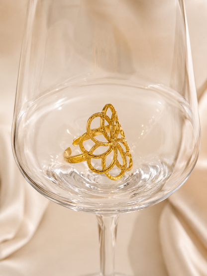 Flower Bloom Gold Ring