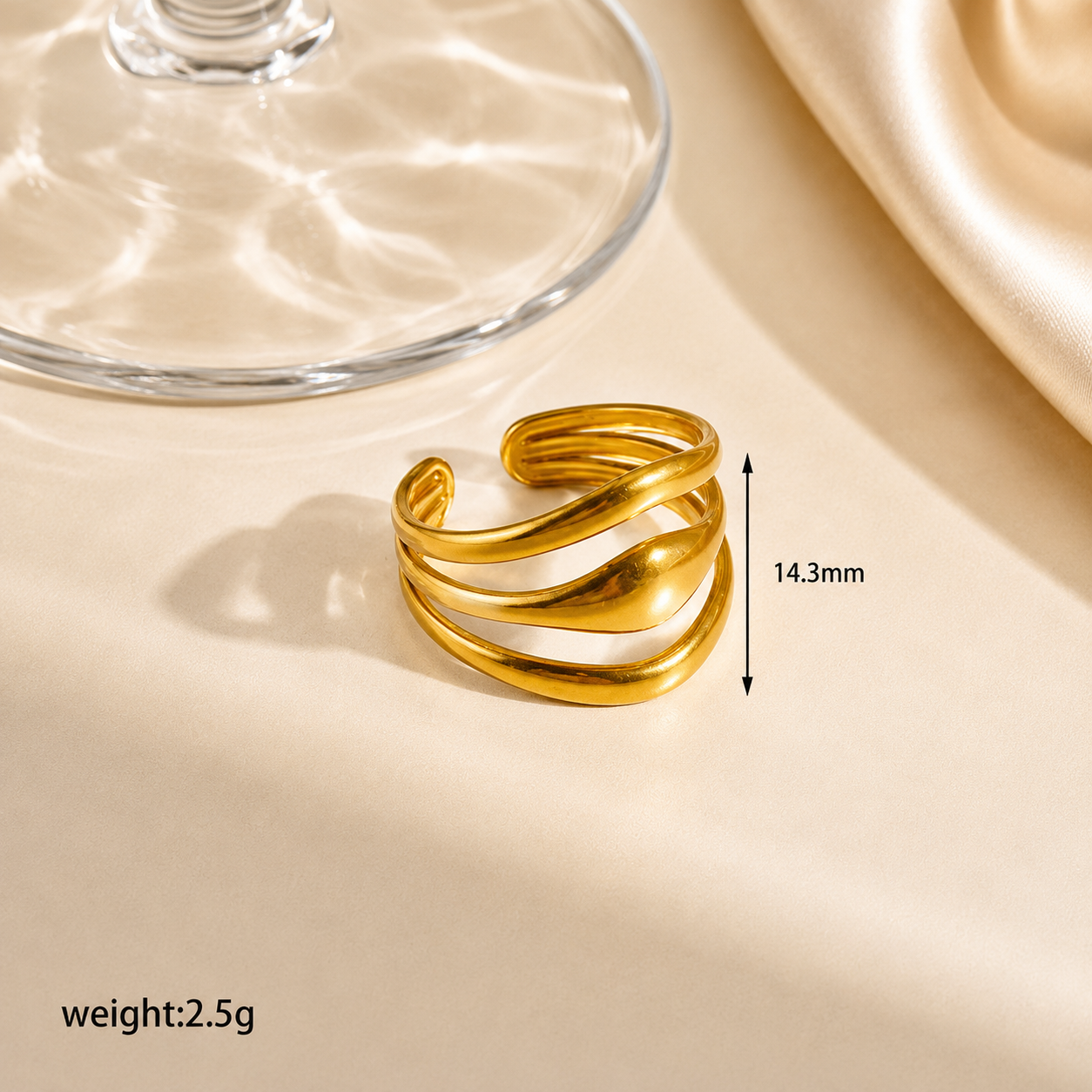 Solea Wrap Gold Ring