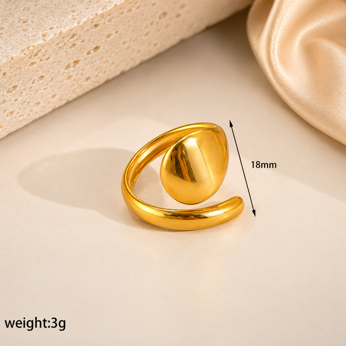 Aurevia Serpent Gold Ring