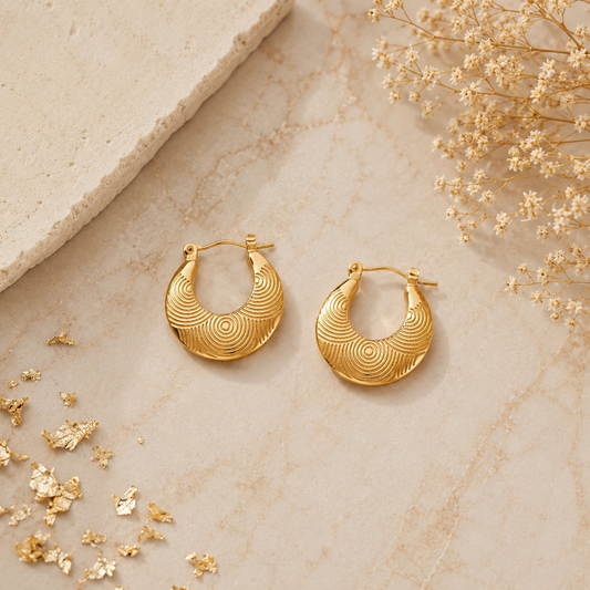 Aureline Orbit Gold Hoops
