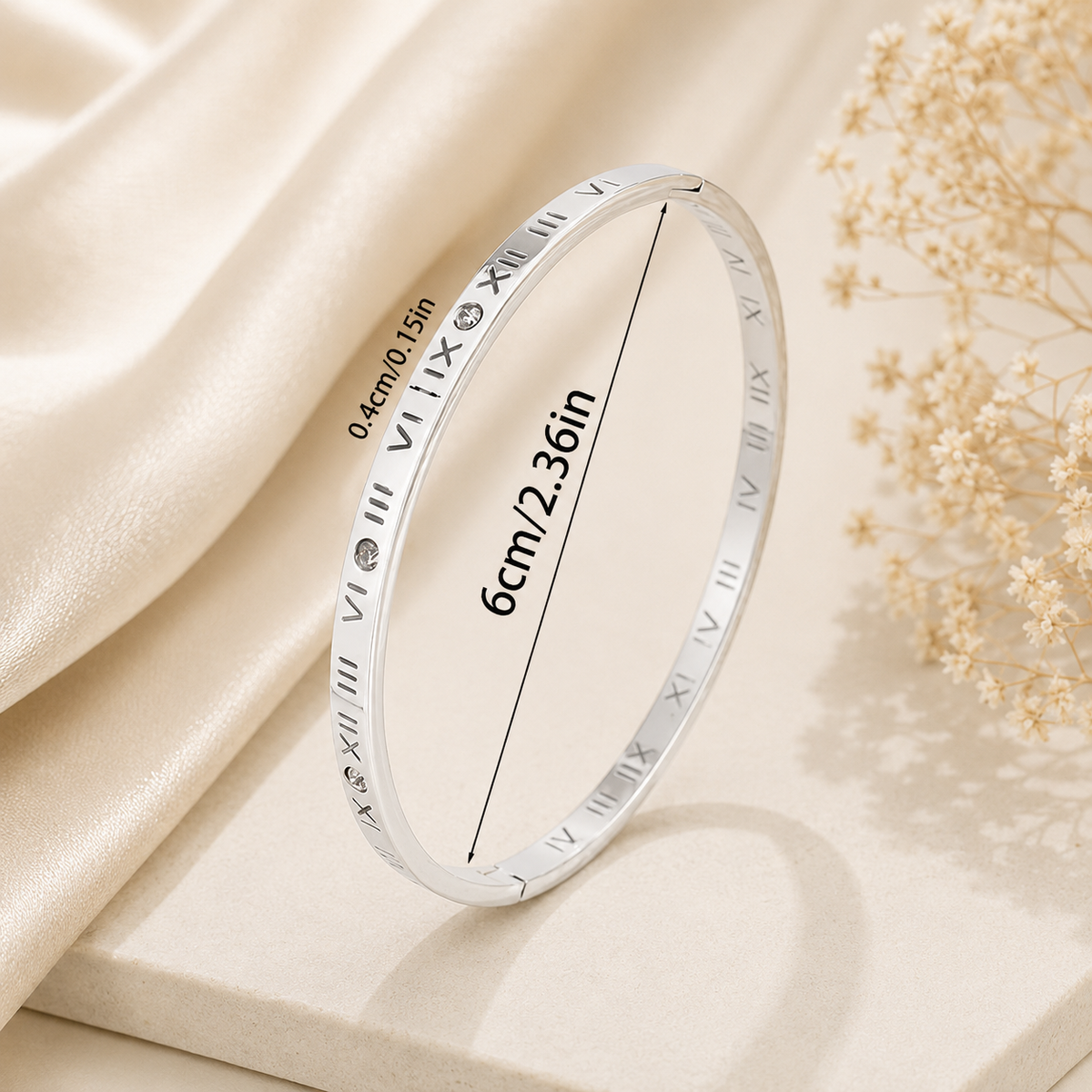 Aurelia Silver Roman Bracelet