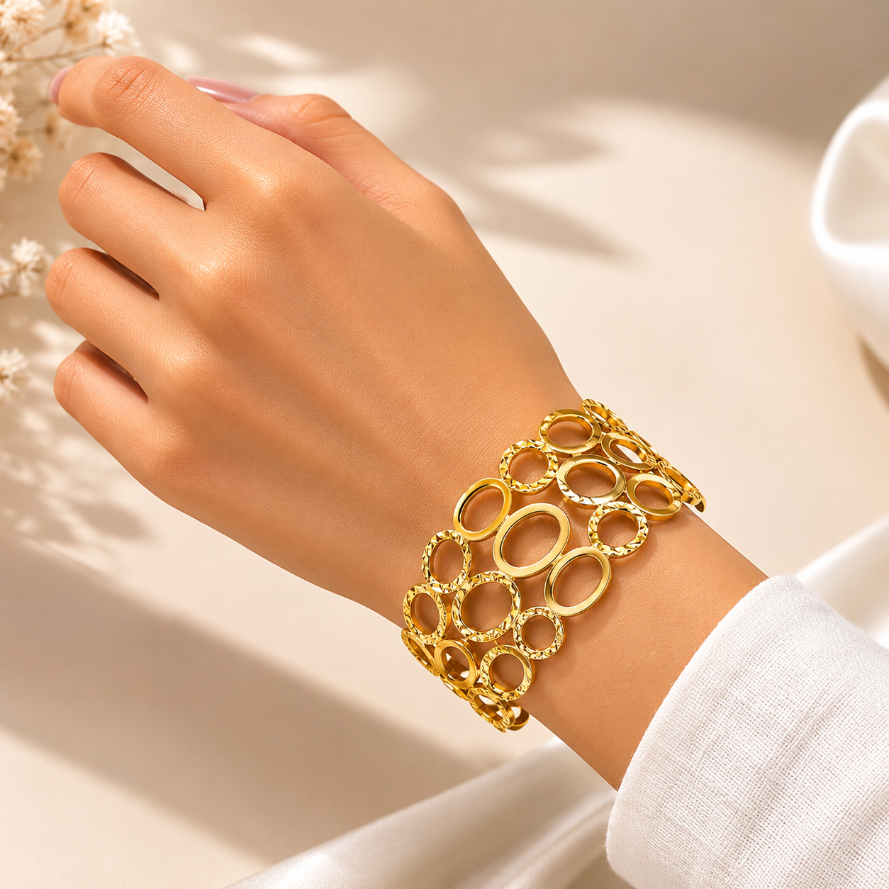 Aurelia Orbit Gold Cuff
