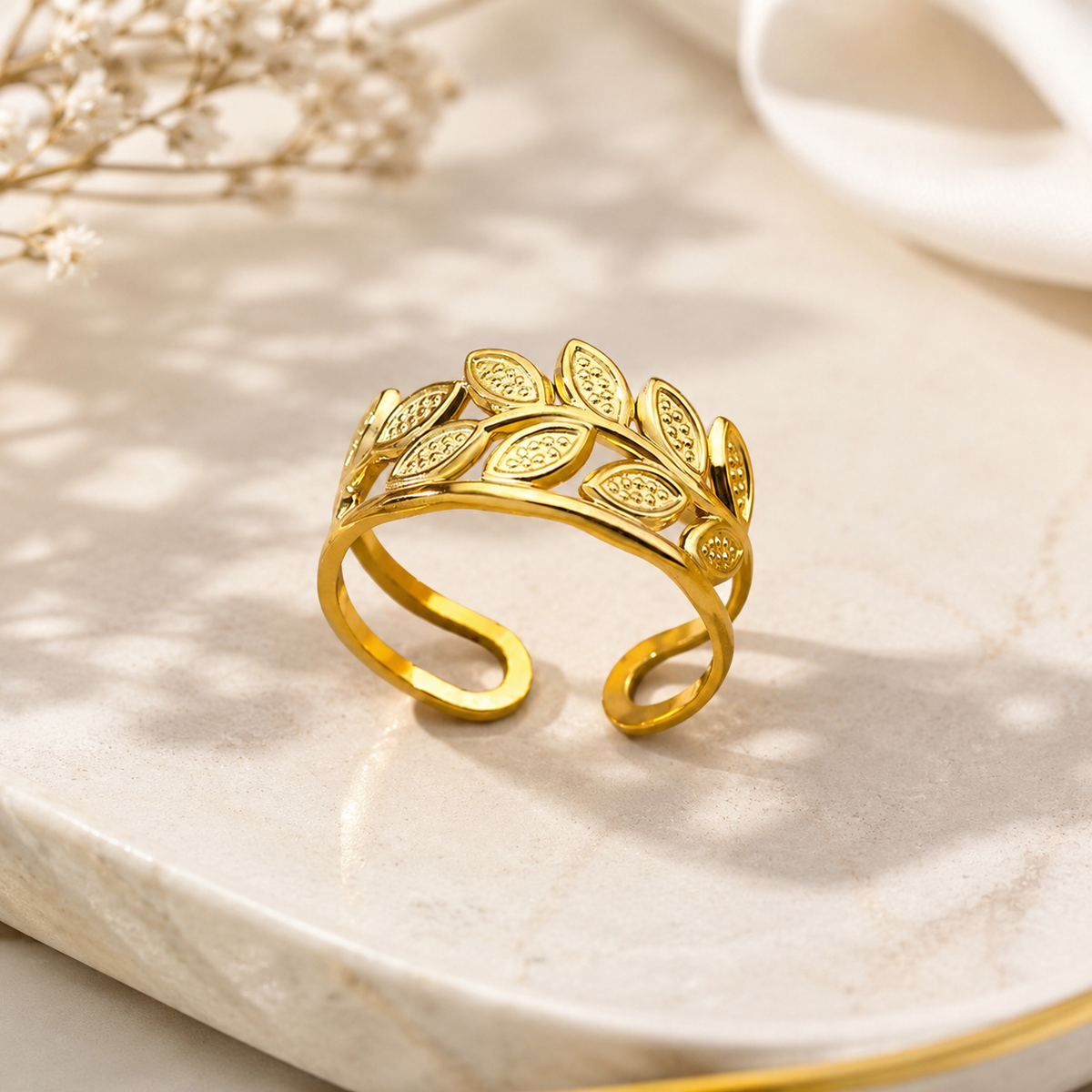 Auravine Gold Ring
