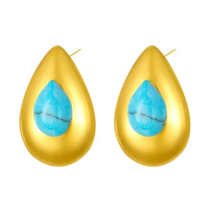 AquaDrop Luxe Stud Earrings