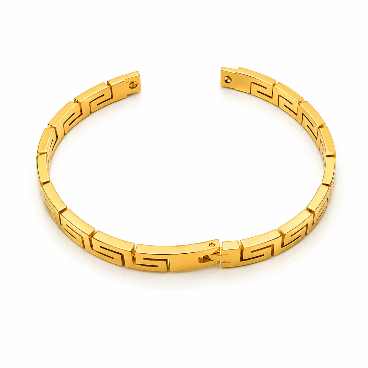 Greek Key Gold Bracelet