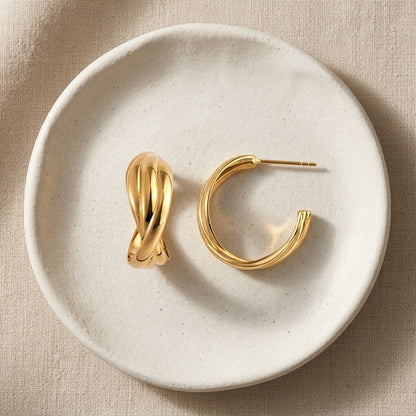 Aurelia Twist Luxe Studs