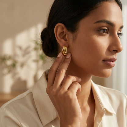 Aurelia Twist Luxe Studs