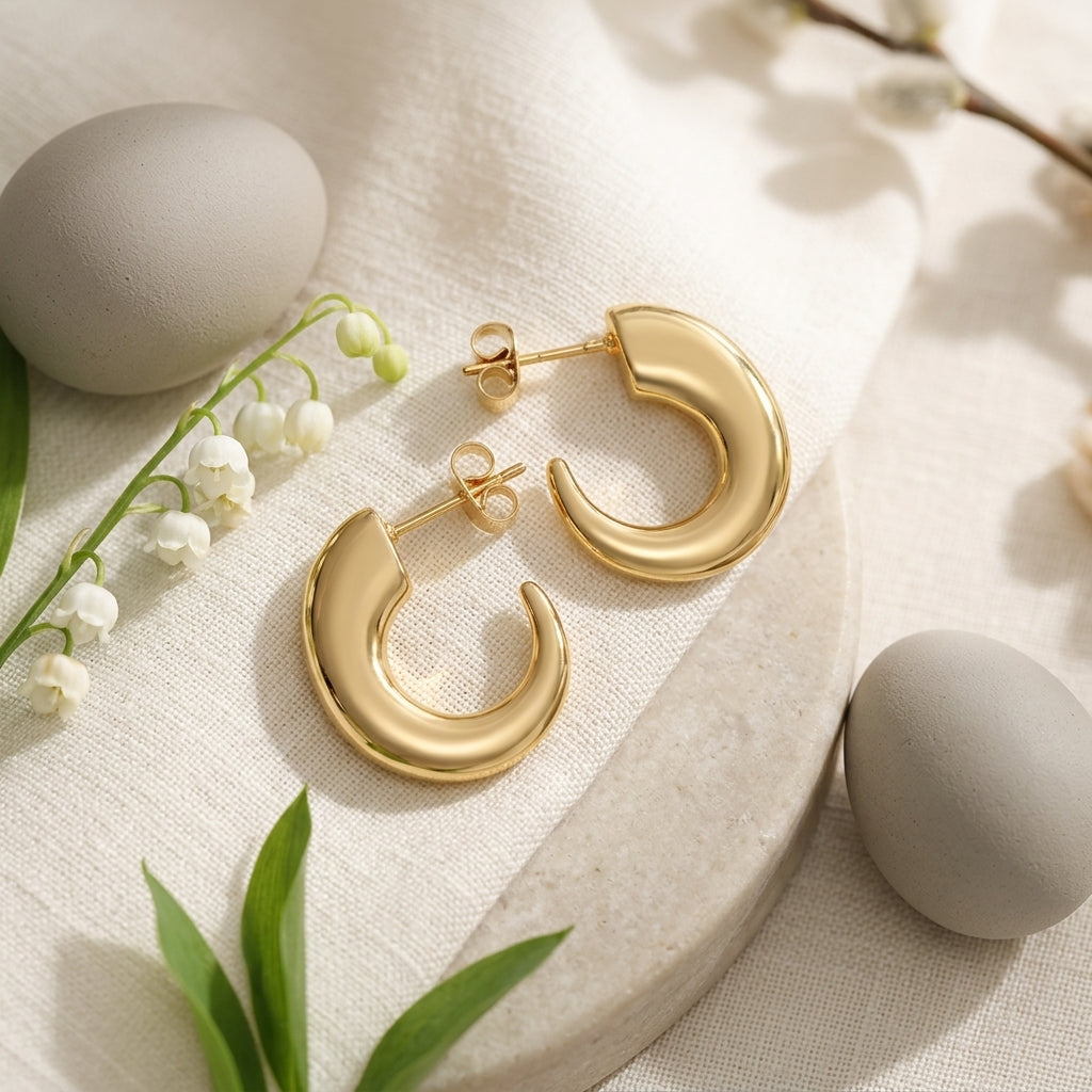 Golden Curve Luxe Hoops
