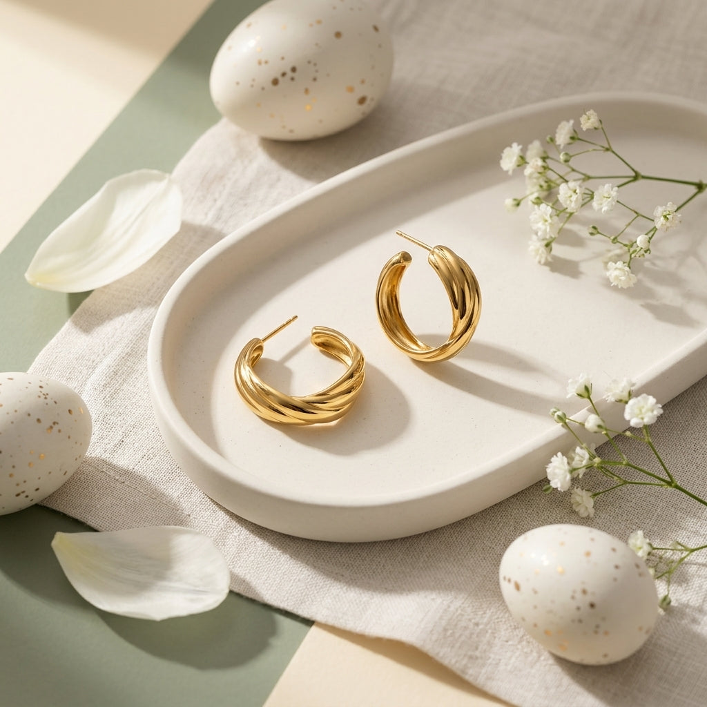 Aurelia Twist Luxe Studs