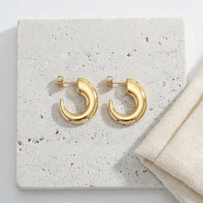 Golden Curve Luxe Hoops