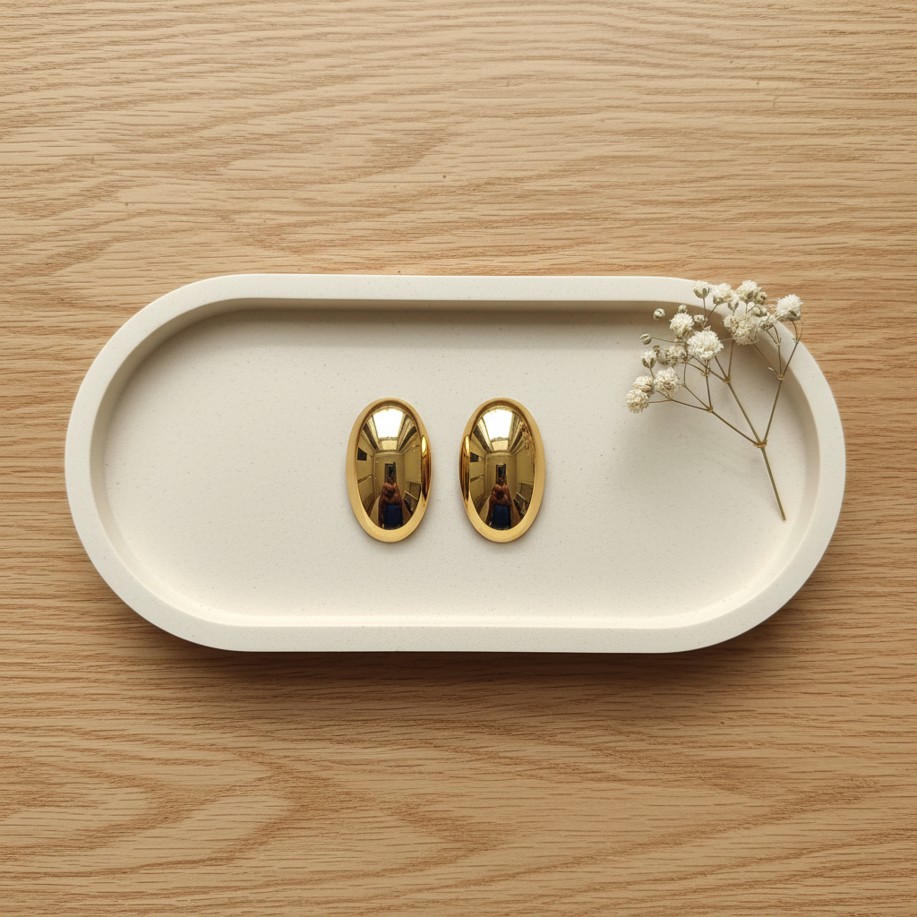 Aurelia Oval Luxe Studs
