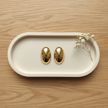 Aurelia Oval Luxe Studs