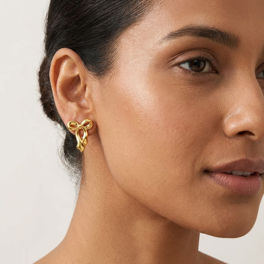 Aurora Bow Stud Earrings