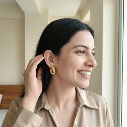 Aurelia Oval Luxe Studs