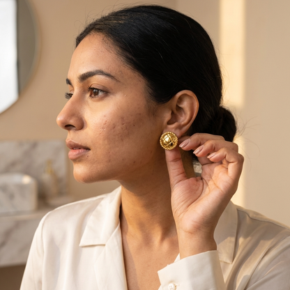 RoyalWeave Vintage Stud Earrings