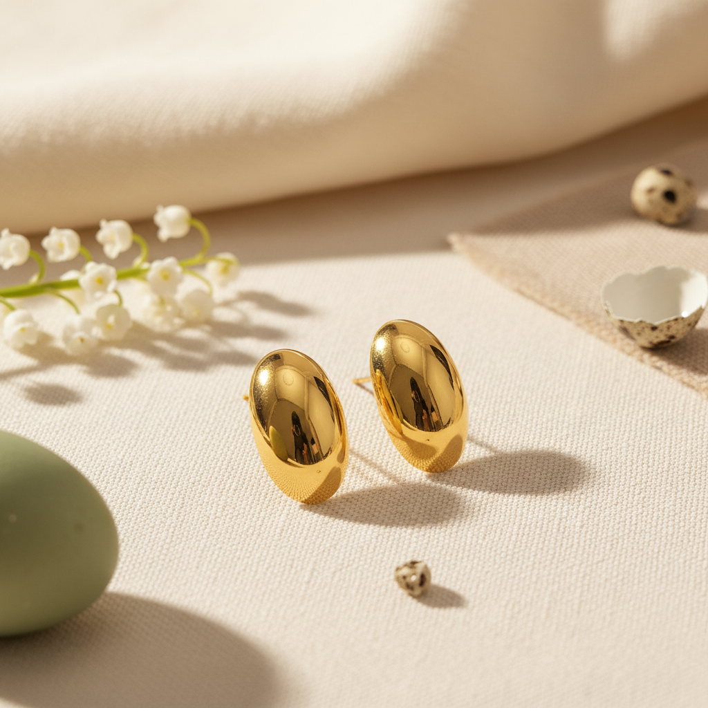 Aurelia Oval Luxe Studs