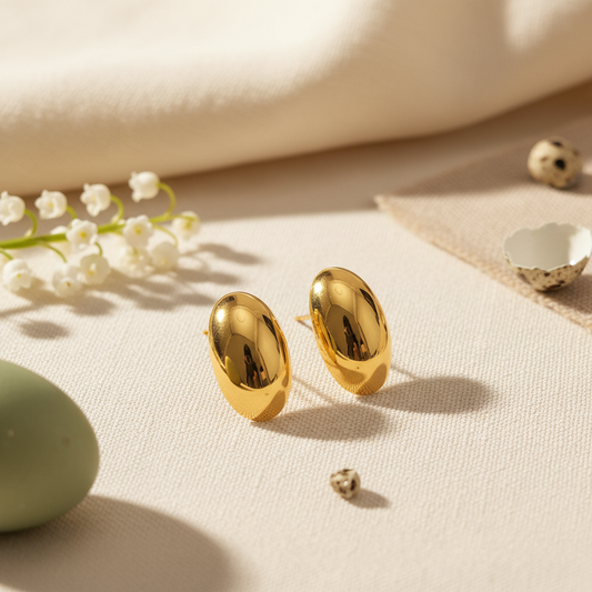 Aurelia Oval Luxe Studs