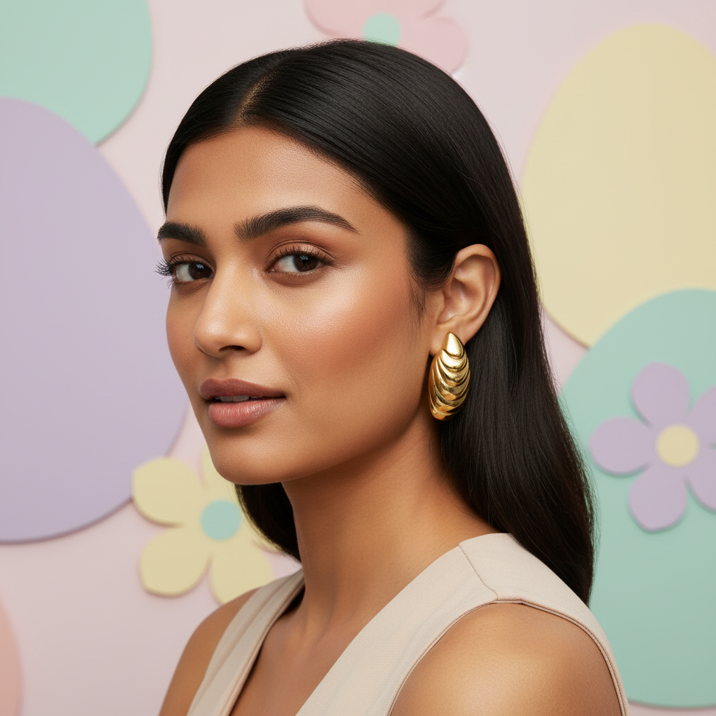 ShellCrest Layered Luxe Earrings