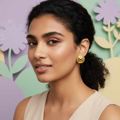 RoyalWeave Vintage Stud Earrings