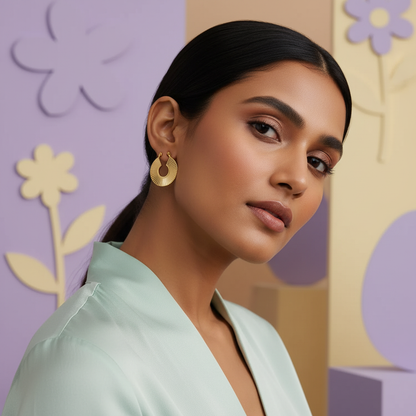 RadiantRidge Textured Hoop Earrings