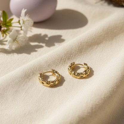 Homiblend Oria Textured Aure Luxe Hoops