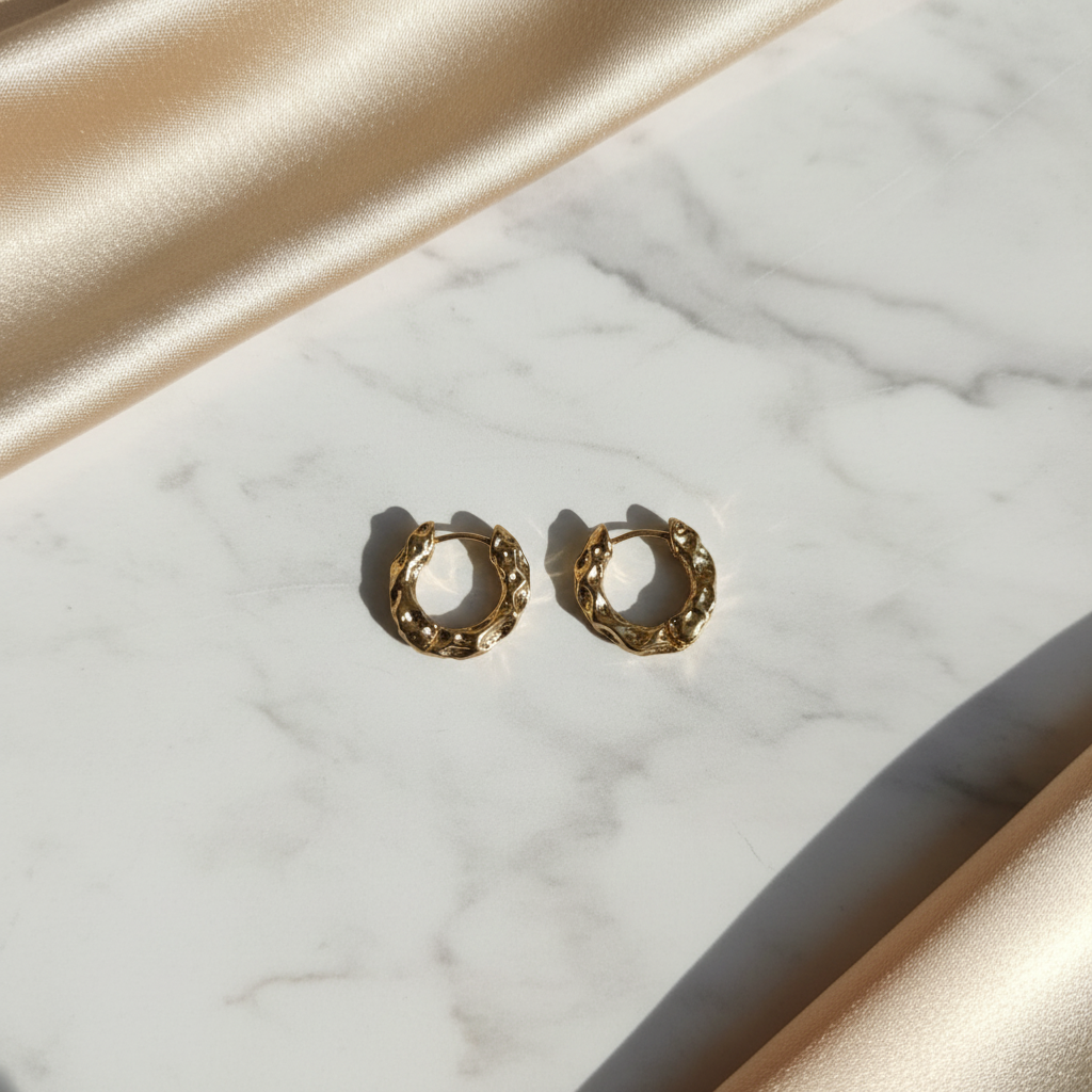 Homiblend Oria Textured Aure Luxe Hoops