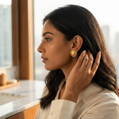 RoyalWeave Vintage Stud Earrings