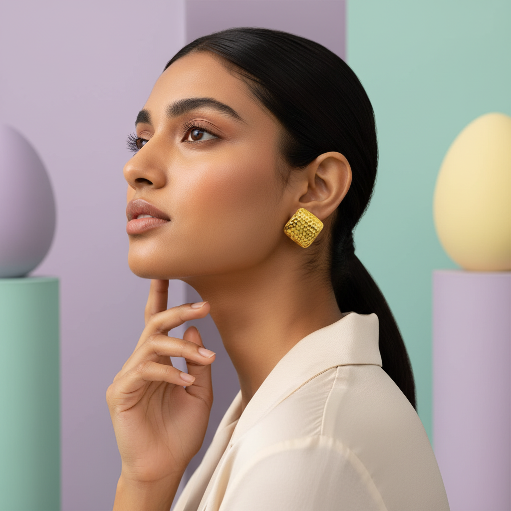 HammerGlow Quad Stud Earrings