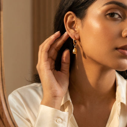 Aurelia Droplet Luxe Hoops